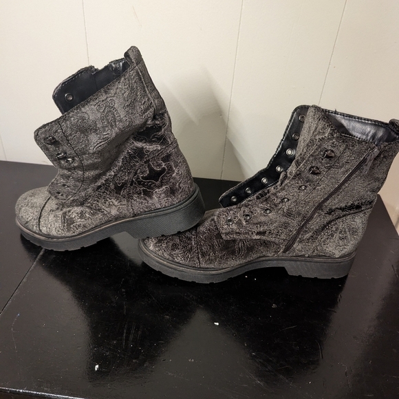 Indigo Rd Combat Style Boot Grey Size 9.5 M - Picture 4 of 8